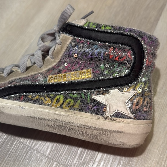 Golden Goose slide rainbow high top sneakers size 40 - Picture 15 of 16